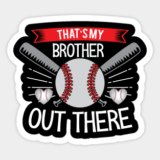 Baseball sister Shirt Cute Baseball Gift for sisters Sticker